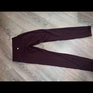 Maroon Lululemon align pants
